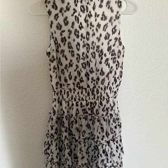Express Animal Print Ruffled Dress - Picture 1 of 5